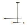 Z-Lite Modernist 3 - Light Chandelier in  Matte Black - 2 of 4