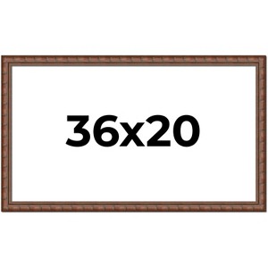 PosterPalooza | 36x20 Modern Bamboo Picture Frame, UV Acrylic, 5 Finishes - 1 of 4
