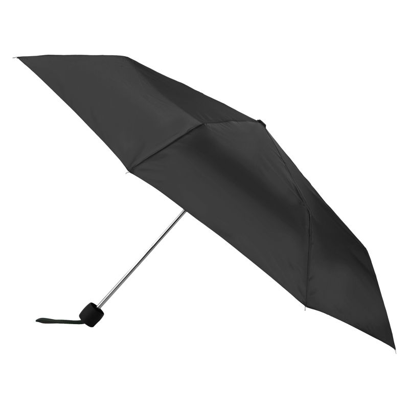 Totes Super Mini Manual ECO Compact Umbrella - Black, 1 of 4