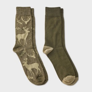 Men's Socks 2pk - Goodfellow & Co™ - 6-12 - 1 of 3