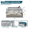 GustoWave Stainless Steel Cat Litter Box with Enclosed Lid, Extra Large Litter Box, Metal Litter Tray Pan with High Sides Wall Enclosure - 2 of 4