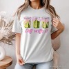 Coquette Dill With It Funny T-Shirt, Pink Bow Pickle Lover White Tee for Cute and Quirky Style Fans| OrnamentallyYou - 4 of 4