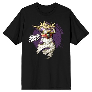 Shaman King Samurai Spirit Bason Crew Neck Short Sleeve Men's Black T-shirt - 1 of 3