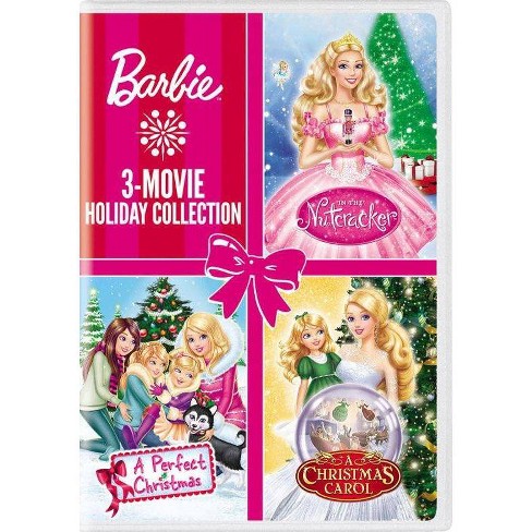 Barbie: 3-movie Holiday Collection (barbie: A Perfect Christmas / Barbie In A Christmas Carol / Barbie The : Target