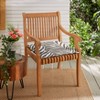 Sunbrella Indoor/Outdoor Corded Chair Pad Set Gray Zebra - 2 of 4