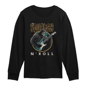 Boys' - Instant Message - Squatch N Roll Long Sleeve Graphic T-Shirt - 1 of 4