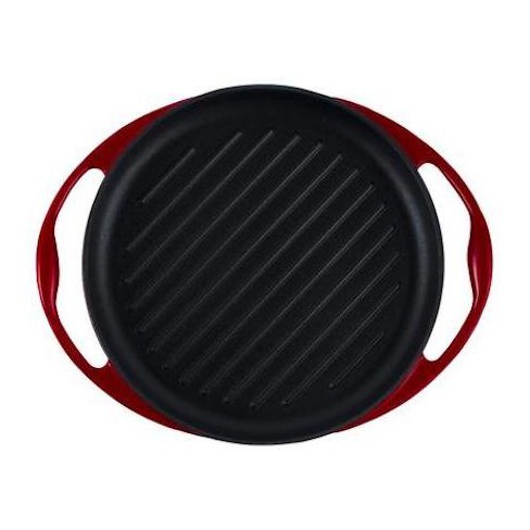 Cuisine Company 10 Enameled Cast, Round Grill Pan