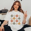 Simply Sage Market Women's Pumpkin Daisies Short Sleeve Garment Dyed Tee - 2 of 2