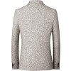 Business Casual Suit Jacket Thin Spring and Autumn Blazer Men's Outerwear Light Gray XL - 2 of 3