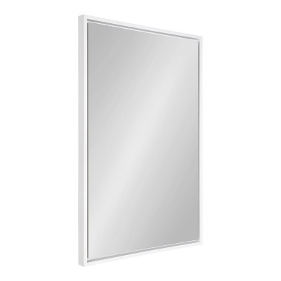 24" x 36" Evans Rectangle Wall Mirror White - Kate & Laurel All Things Decor
