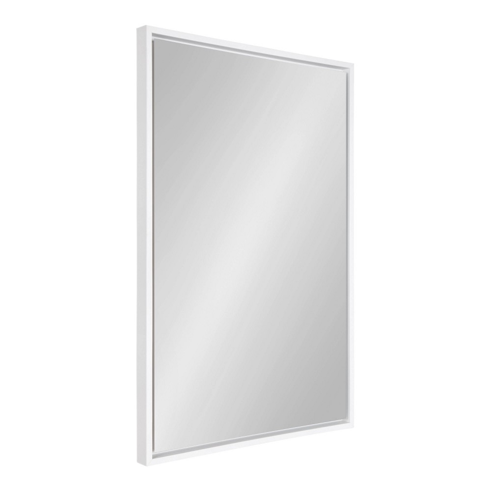 Photos - Wall Mirror 24" x 36" Evans Rectangle  White - Kate & Laurel All Things Dec