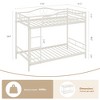 Bunk Bed Twin Over Twin, Twin Bunk Bed with Ladde & Full-Length Guardrails, Heavy Duty Metal 400 LBS Weight Capacity - 3 of 4