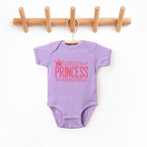 The Juniper Shop Being A Princess Is Exhausting Baby Bodysuit - 1 of 2