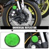 Unique Bargains Motorcycle Round Safety Spoke Reflective Self Adhesive Reflector Green 10 Pcs - image 2 of 4