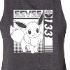 Women's Pokémon Eevee Graphic Racerback Tank - Heather Charcoal - Medium - 2 of 3