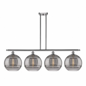 Rochester - 4 Light Stem Hung Island In Industrial Style-13.88 Inches Tall and 50.25 Inches Wide - 1 of 1
