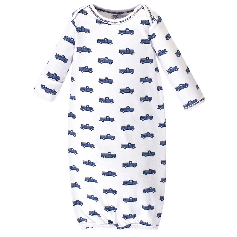 Touched by Nature Infant Boy Organic Cotton Gowns, Truck, Preemie/Newborn, 2 of 5