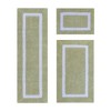 Hotel Bath Rug 100% Premium Cotton Tufted Weave Two Tone Reversible 3 Piece Bathroom Rug Set, Super Soft & Water Absorbent, Machine Washable Bathmat - 2 of 4
