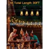 Ollny ST38 Warm White Outdoor Patio Lights (15 Bulbs, IP45 Waterproof, Connectable, 2200k) - 2 of 4