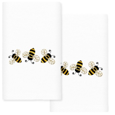 Bee Embroidered Guest Towel (Set of 2)