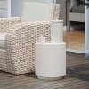 Maggift Patio End Tables, Modern Decorative Side Tables, Stylish Design for Patio, Living Room, Indoor and Outdoor Use, Black, 14.5"*14.5"*17" - 2 of 4