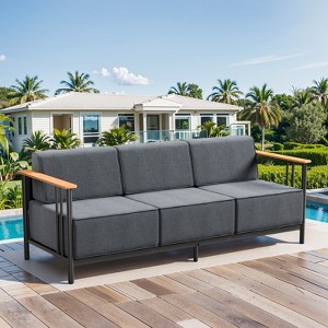 Gymojoy Outdoor Sofa Funiture with Thick Cushion for Garden Yard - 1 of 4