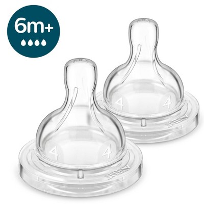 Philips Avent 2pk Anti-Colic Baby Bottle Nipple - Fast Flow