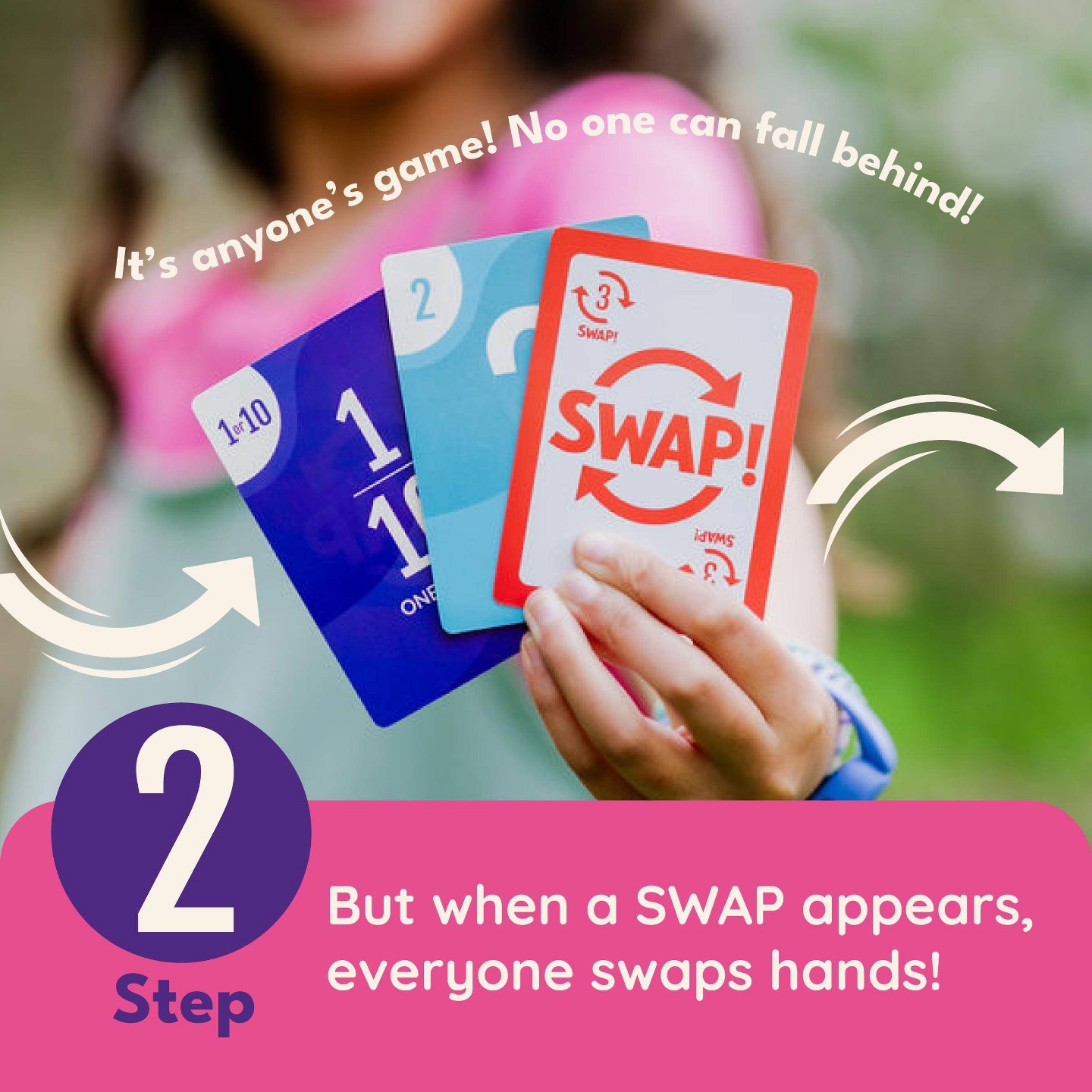 Детская карточная игра Brooke & Joy Games Speed Swap Chaos™ Card Game for Kids, Adults, Families, Parties & Game Nights, 2-6 Players, Ages 8 and Up — фото 5