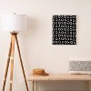 Amy Sia Love XO Unframed Wall Canvas Art Black - Deny Designs - 2 of 4