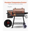 VEVOR Wood Pellet Grill Smoker, 8 in 1 BBQ Grills for Outdoor Cooking, 456 Square Inches Cook Area Electric Grill, 500°F Max Temperature, Black - 4 of 4
