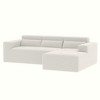109" Teddy Fabric L-Shaped Modular Sectional Sofa with Chaise - 3 of 4