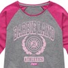 Girls' - Barbie - Barbie Land Athletics Shirt Tail Raglan Graphic T-shirt - 2 of 4