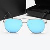 Anna-Kaci Women's Trendy Double-Bridge Metal Frame Sunglasses - 2 of 4
