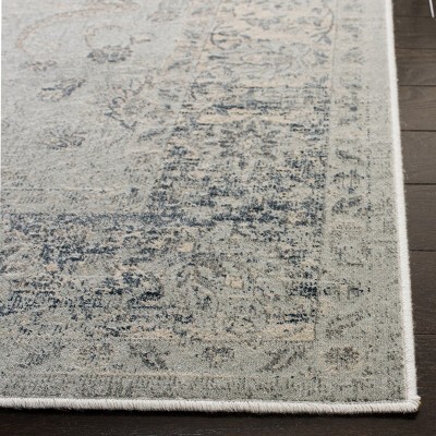 Elysian Light Blue Hand-Knotted Viscose 8' x 10' Area Rug