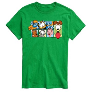 Men's - Garfield - Garfield, Odie, and Friends Short Sleeve Graphic T-Shirt - 1 of 4