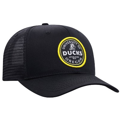 NCAA Oregon Ducks Men's Black Twill with Hard Mesh Back Hat