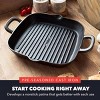 Bobby Flay 11" Cast Iron Square Grill with Dual Handles and Spouts - 2 of 4