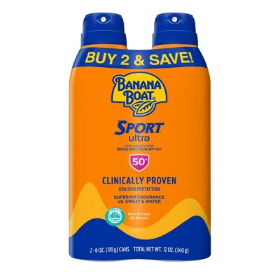 Sport Ultra Clear Sunscreen Spray SPF 50 is an exceptional sunscreen specifically designed to shield against sun damage during intense outdoor activities. With its advanced formula, this sunscreen provides broad-spectrum UVA/UVB protection while remaining water-resistant for up to 80 minutes. Unlike messy lotions or creams, the spray bottle design ensures effortless and convenient application.