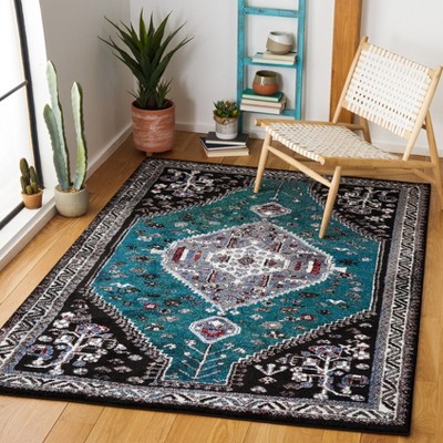Elysian Shadows Hand-Knotted Round Rug in Black - 59"