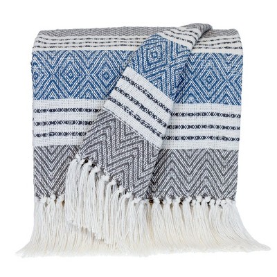 Parkland Collection,Transitional Stripes Rectangle Throw