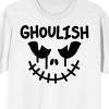 Halloween Ghoulish Monster Face Men's White Graphic Tee - image 2 of 3