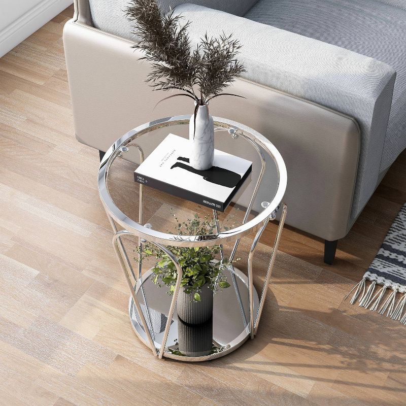 Kuut Contemporary Round End Table - HOMES: Inside + Out, 5 of 8