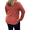 Women's Criss Cross Front Sparkly Sweater - honeyme - image 2 of 2