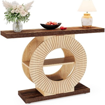 Tribesigns Wood Console Table with Storage