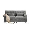 GDFStudio Fortson 67" Chenille Upholstered Loveseat Sofa with 4-Position Adjustable Backrest - 2 of 4