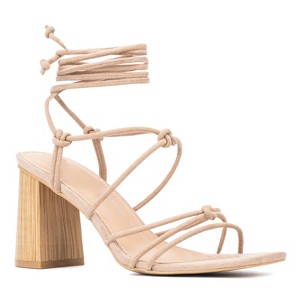 New York & Company Bailey Women's  Wooden Block Heels - 1 of 4