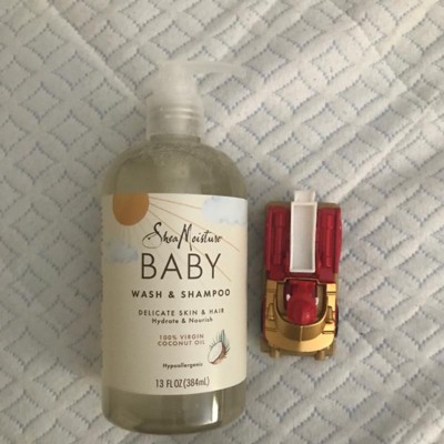  Shea Moisture Baby Essentials, jabón corporal y champú 100%  aceite de coco virgen, cuidado de la piel para bebés recién nacidos y  niños, paquete de 2 unidades de 13 onzas líquidas 