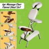 Royal Massage 6-Piece Flannel Sheet Set for Portable Massage Chairs – Soft, Durable & Washable – Includes Face Cradle, Armrest, Chest, Seat & Leg Rest - 3 of 4