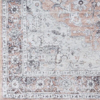 West Okoboji Traditional Gray Washable Chenille Area Rug