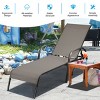 Tangkula Outdoor Chaise Lounge Chair Adjustable Reclining Bed with Backrest& Armrest - 4 of 4